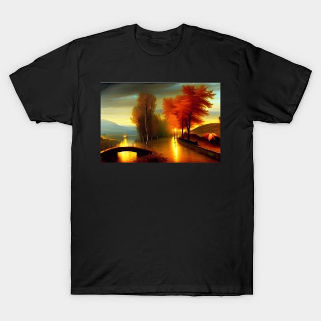 Autumnal river T-Shirt by Annka47